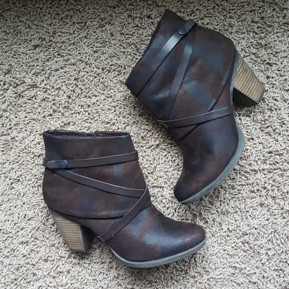 Dark Brown Booties